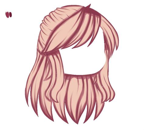 Gacha Drawing Base With Hair Printable Form Templates And Letter Hot