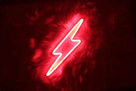 Neon Lightning Custom Colors Night Light In The Etsy