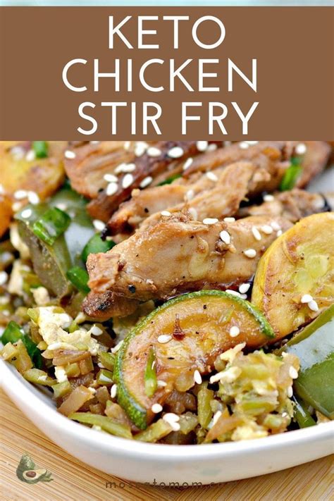 This stir fry recipe makes an easy and delicious weeknight meal that's ready in about 30 minutes. Keto Chicken Stir Fry in 2020 | Chicken stir fry, Chicken ...