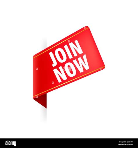join now red label on white background vector illustration stock vector image and art alamy