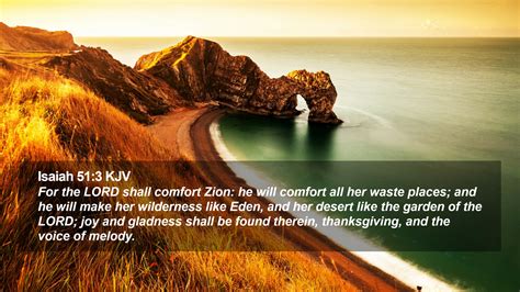 Isaiah 513 Kjv Desktop Wallpaper For The Lord Shall Comfort Zion He