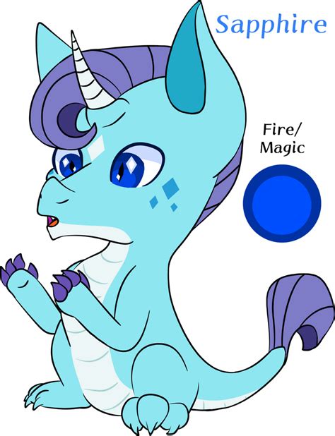 Sapphire The Dragon Unicorn Hybrid By Rosiepie15 On Deviantart