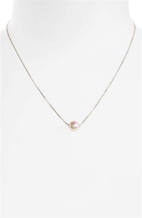 Mikimoto Single Pearl Pendant Necklace Nordstrom