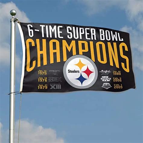 Nfl Pittsburgh Steelers 3x5 Ft Usa Flag Sports Banner Mirror Image