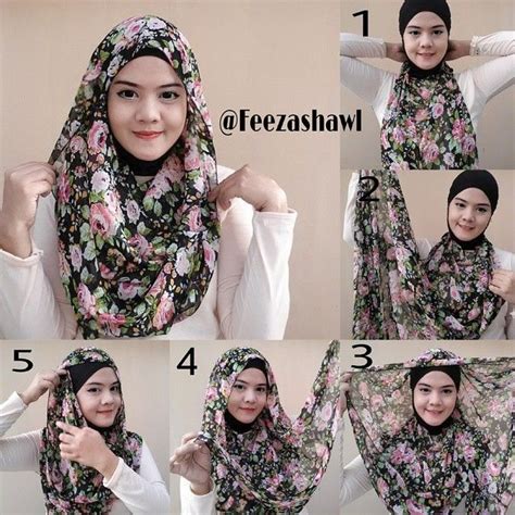 Floral Loose Hijab Tutorial Hijab Fashion Inspiration Hijab Fashion