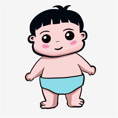 Standing Baby Baby Illustration Standing Baby Cartoon Illustration