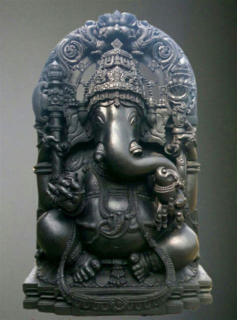 Stone Statue Ganesh Hoysala Architecture 1 Feet Idol Ganapathi