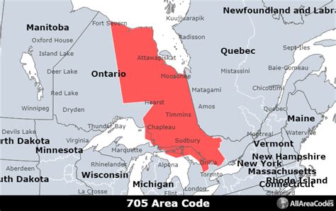705 Area Code Map Zip Code Map