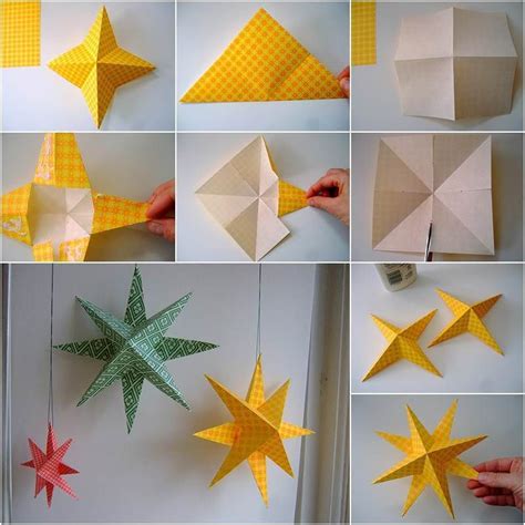 Origami Sterne simple Anleitung für Anfänger ZENIDEEN Estrellas