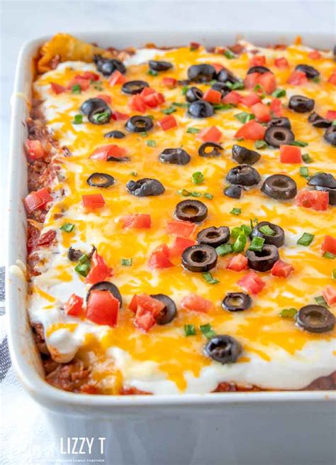 Mexican Lasagna Recipe With Ground Beef Tastes Of Lizzy T