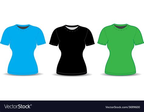 Blank T Shirt Template Royalty Free Vector Image