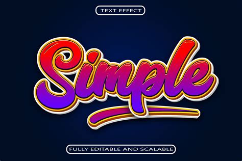 Simple Editable Text Effect Graphic By Maulida Graphics · Creative Fabrica