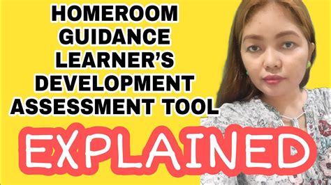 Homeroom Guidance Learners Development Assessment Grade 1 To 3 Youtube