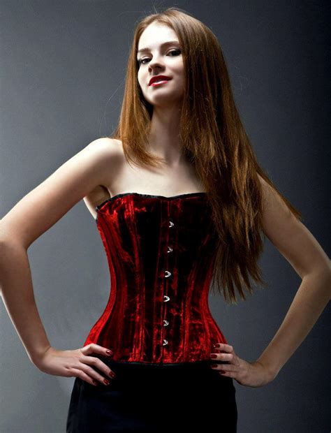 Halfbust Velvet Steel Boned Authentic Heavy Corset For Tight Lacing Made To Measures