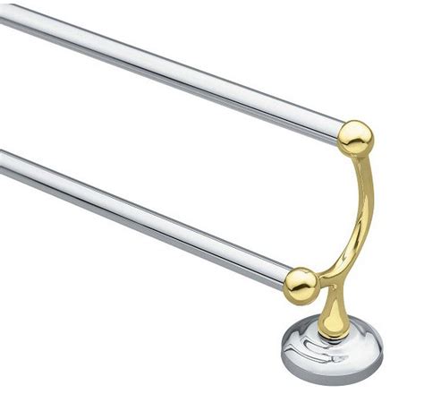 Moen 322cb 24 Inch Brighton Chromepolished Brass Double Towel Bar At