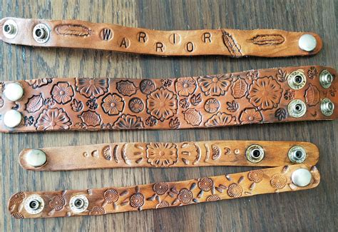 Diy Leather Stamping Leather Cuff Bracelet