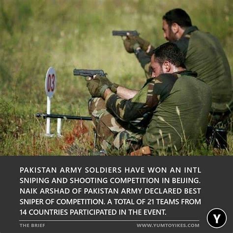 Pakistan Army Soldiers Have Won An International Sniping And Shooting