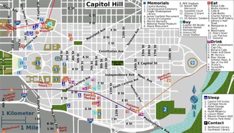 Washington Capitol Map