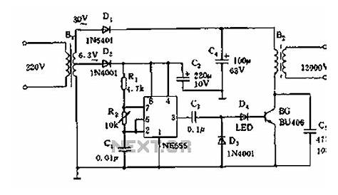 high voltage dc power supply schematic