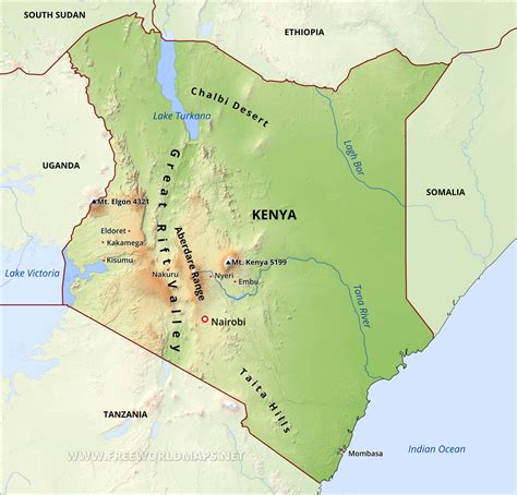 Mount Kenya On Map Of Africa Zip Code Map