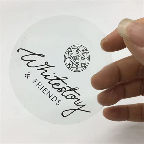 Custom Printed Clear Label Self Adhesive Transparent Sticker Buy Die