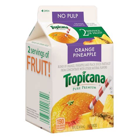 Orange Pineapple Juice Tropicana 14 Fl Oz Delivery Cornershop By Uber
