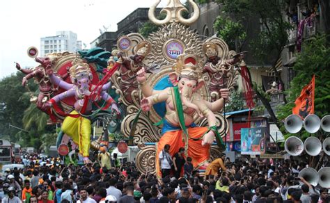 Ahead Of Ganesh Chaturthi Ganpati Idols Reach Pandals In Mumbai