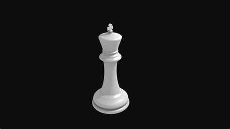 Chess King Piece 3d Model Cgtrader