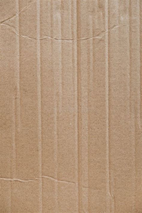 Crumpled Corrugated Cardboard Surface Texture Background Seamless