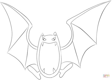 Search through 623,989 free printable colorings at getcolorings. Golbat coloring page | Free Printable Coloring Pages
