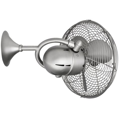 Duct free wall/ceiling mount bathroom exhaust fan: Kaye oscillating wall-mount and ceiling fan, brushed ...