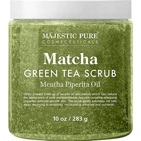 Matcha Green Tea Body Scrub For All Natural Skin Care Exfoliating Multi Purpose Body And
