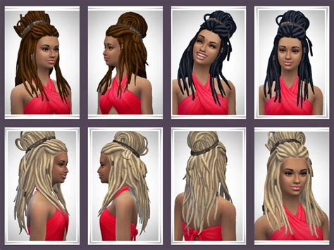 Halfup Dreads Hair At Birksches Sims Blog Sims 4 Updates