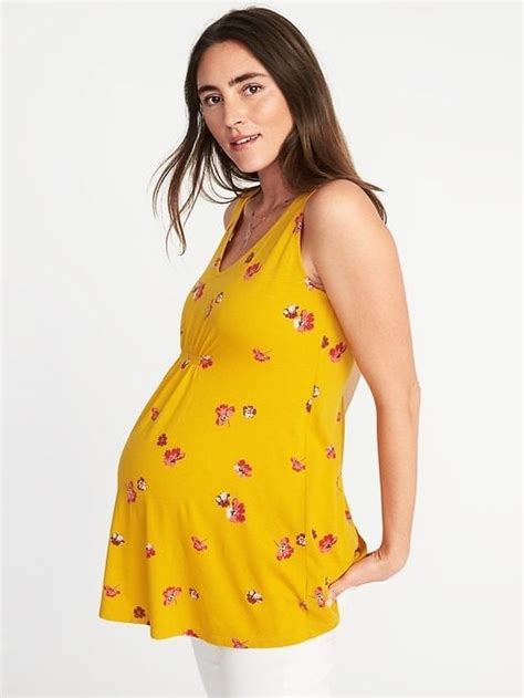 Old Navy Maternity V Neck Bump Skimming Tank What To Wear To A Wedding When Youre Pregnant
