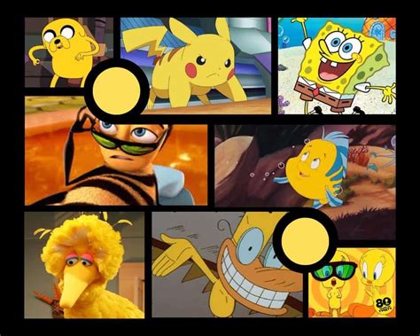 20 Iconic Yellow Cartoon Characters