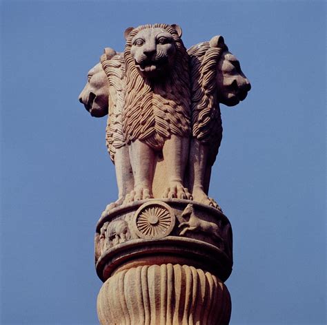 Emperor Ashoka S 4 Lions Pillar That 2000 Years Later Became The