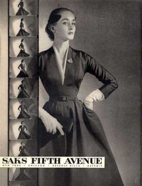 Saks Fifth Avenue 1952 Vintage Outfits Vintage Glamour Retro Fashion