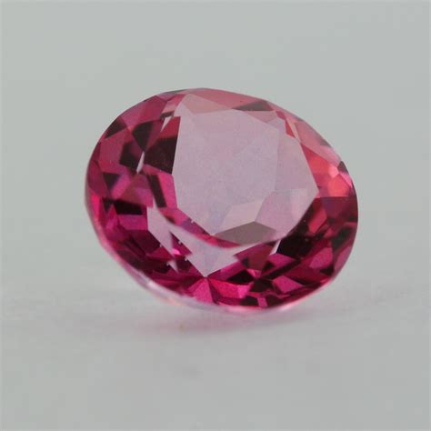 Loose Round Cut Genuine Natural Pink Topaz Gemstone Semi Precious