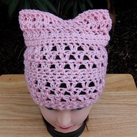 Lightweight Summer Lacy Light Pink Pussyhat Pussy Hat