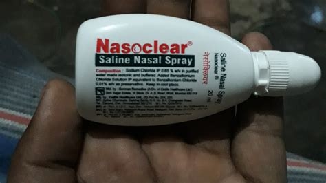 Nasoclear Saline Nasal Spray How To Use Youtube