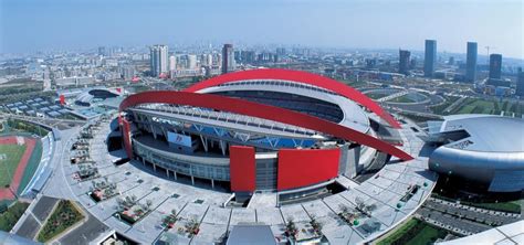 Photo shows the stadium used for the tokyo olympic games is under construction, june 28. Nanjing Olympic Sports Center Stadium - StadiumDB.com