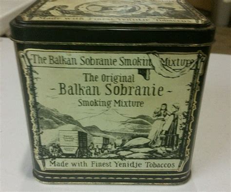 The Original Balkan Sobranie Smoking Mixture Tobacco Tin Yenidje