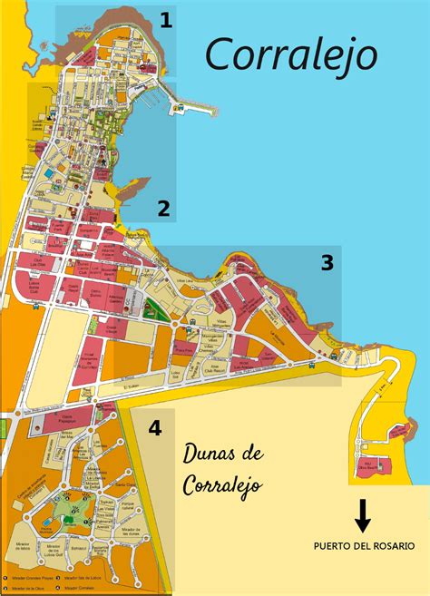 Tourist Map Of Corralejo