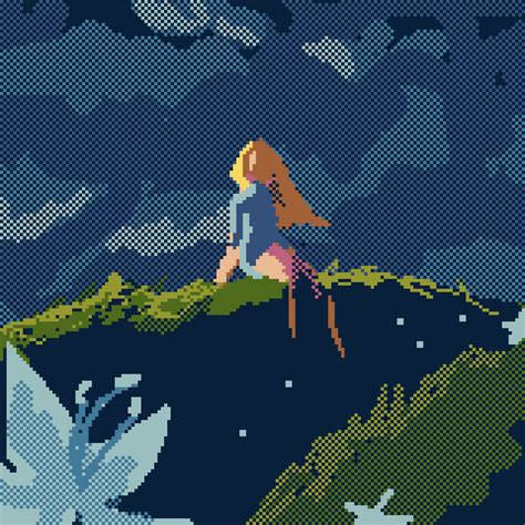 I Made A Pixel Art In Dotpict With The Gal 👀 You Can Find Me On