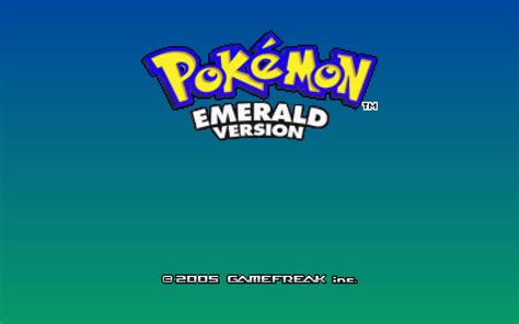 Pokemon Emerald Title Screen Wallpaper By Scrabzord On Deviantart