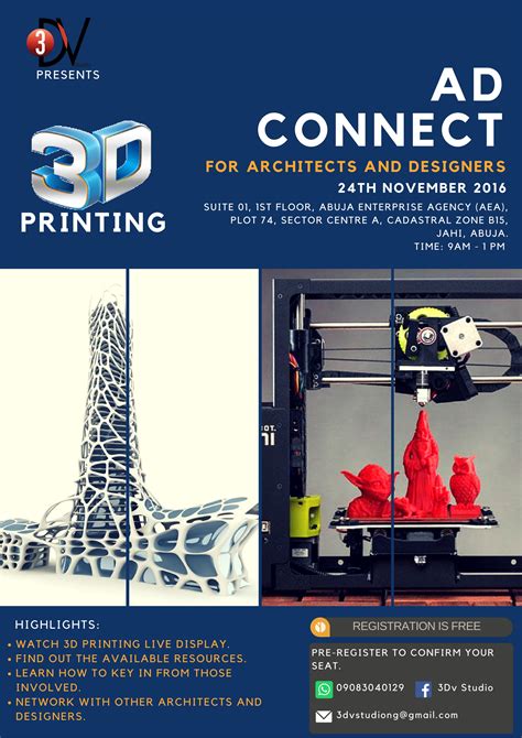 3d Printing For Architects And Designers An Ad Connect Event Livin