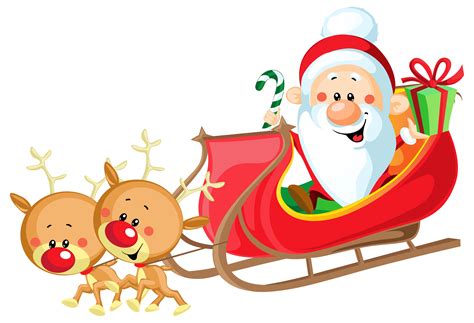 Sleigh And Reindeer Clipart At Getdrawings Free Download