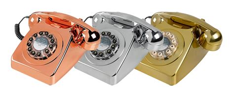 Metallic Retro 746 Telephones Now Available At Cuckooland Copper