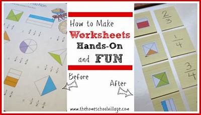 how to make worksheets for kids