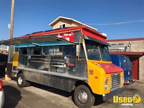 Ready To Cook Chevrolet Step Van Food Truck Used Mobile Kitchen For